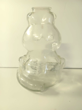 Vintage 1978 Anchor Hocking Garfield Clear Glass Penny Coin Piggy Bank - 7⅜&quot; - £14.93 GBP