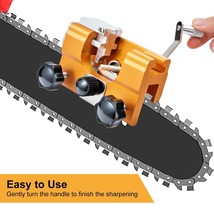 Chainsaw Chain Sharpener Kit Fast Sharpening Stone System For Patio Lawn... - £28.92 GBP