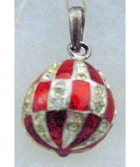 Silver Russian Handmade Faberge Egg Pendant #PD-011-078 - $1,091.43 MXN