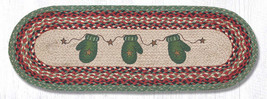 Earth Rugs OP-252 Mittens Oval Patch Runner 13&quot; x 36&quot; - £35.52 GBP