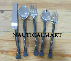 Silverware Cutlery Set Stainless Steel 5 Piece Flatware Set Including 2 ... - $29.70