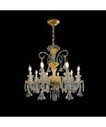 French Crystal Round Empire Chandelier 29" - $1,100.00
