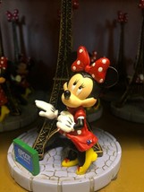 Disney Parks Epcot Minnie Mouse Eiffel Tower Figurine Paris France NEW - $34.99