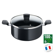 Tefal START&#39;EASY Induction StewPot 7.8&quot;(20cm) Dishwasher Oven Safe No PFOA Black - £91.36 GBP