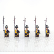 5pcs Wars of the Roses England House of Lancaster Pikeman Minifigures Set - £12.34 GBP