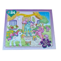 My Little Pony Happy Birthday Puzzle 24 Pieces Ages 3-7 12.5x15 inches 1997 - $14.85