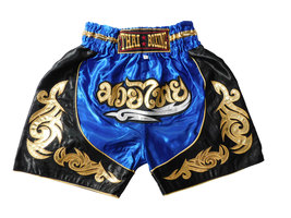 S KIDS Muay Thai Boxing Shorts Pants MMA Kickboxing unisex blue Sport MU... - £14.38 GBP