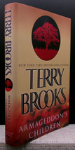 Terry Brooks Armageddon&#39;s Children First Printing Signed Hardcover Dj Dystopia - $31.49