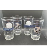 Vintage NFL Dallas Cowboys Football 1980’s drinking glasses set of 4 - - $36.02