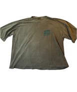 Skitzo Color T shirt Vintage Green Thrasher Worn Y2K Grunge 1990s Oversized - $29.92