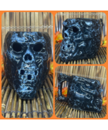 Trader Vic&#39;s Blackbeard&#39;s Skull Tiki Mug Marbled Black Heavy Duty Brand NEW - £53.84 GBP