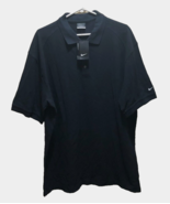 Nike Golf Black Cotton Men&#39;s Golfer Polo Shirt 2012 XL Tags - $12.37