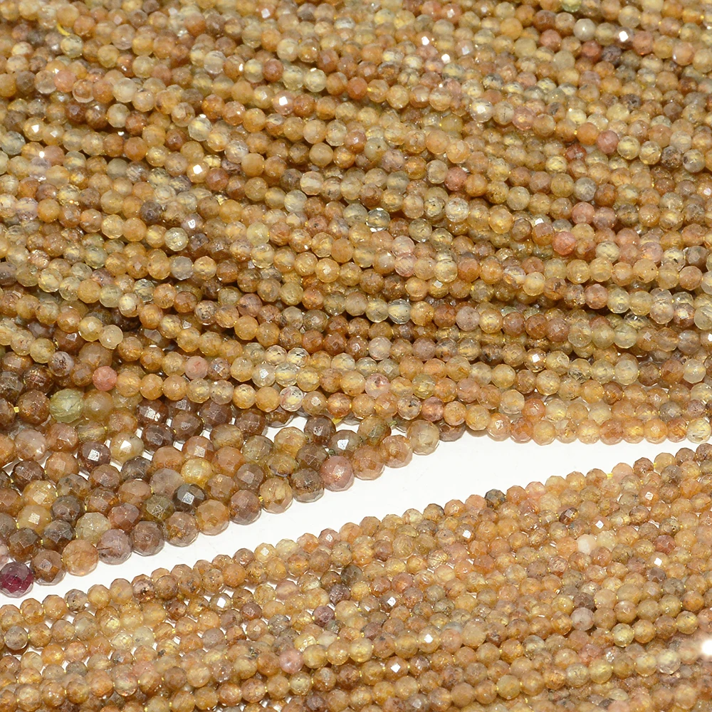 Natural Simple Quality Yellow Sapphire Faceted Round Beads 2.5mm / 3mm /... - £6.24 GBP