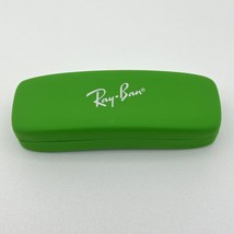 Ray Ban Eye Glasses Case Green with Red Interior Hard Clamshell Cleaning... - £9.14 GBP