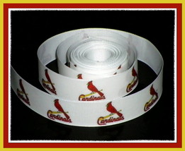 St. Louis Cardinals Inspired Grosgrain Ribbon - $9.90