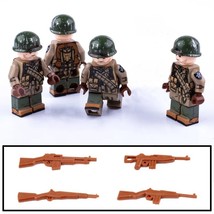 4pcs WW2 US Army The 2nd Infantry Division Minifigures Korean War (1951) - £11.77 GBP