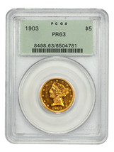 1903 $5 PCGS PR63 (OGH) - £10,813.58 GBP