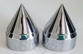 Spike GSXR 600, 750, 1000 Rear Axle Caps Covers Chrome Billet Spiked Suzuki - £32.96 GBP