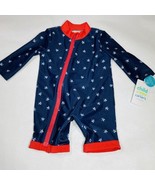 Infant Baby Boy Swimsuit One Piece Zip Up Rash Guard Size 0 3 M Patrioti... - £13.22 GBP