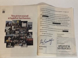1988 Apple Fest San Francisco vintage Print Ad 2 Page Advertisement pa20 - £10.24 GBP