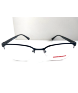 PRADA VPS 51I TFZ-1O1 Black 53mm Semi-Rimless Men's Eyeglasses Frame Ita... - $169.99