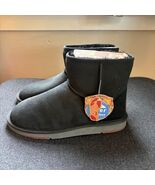 UGG Australia Classic Mini Shearling Boot Black Size 10 New With Tags - $128.70