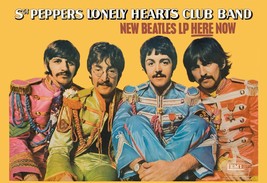 The Beatles Sgt. Pepper&#39;s Record Store Promo Card 13x19 in Sgt. Pepper O... - £19.63 GBP