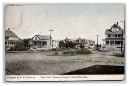 View From Dummy Railroad Station Ocean Park Maine ME DB Postcard Y1 - $14.22