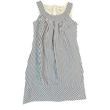 Lands End Canvas 1963 Dress Womens 2 Blue White Striped Sleeveless Jumper - $19.99