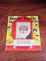 Vintage 1960 Doodle Poodle Magnetic Drawing Toy, no. 52, Smethport Specialty Co - £7.82 GBP