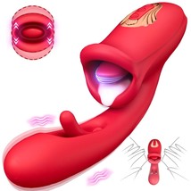 G Spot Vibrator Adult Sex Toys For Women, Tongue Rose Sex Toy Dildo Vibrators Cl - £43.06 GBP