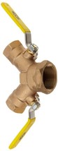 Dixon BBV125DWV Brass Vented Dual Y Valve 1-1/4&quot; NPT ale Inlet x 3/4&quot; NPT - $155.42