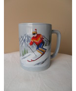 VINTAGE OTAGIRI MUG/CUP DOWNHILL SKIER HANDPAINTED JAPAN		 - $23.95