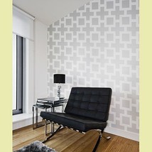 Square Plus Allover - Small Scale - Sturdy and Reusable Wall Stencil - $39.95