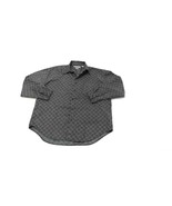 Robert Stock Mens Navy Blue &amp; Khaki Mens Casual Shirt Size L Large  - $23.43 CAD