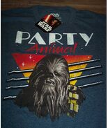 VINTAGE STYLE STAR WARS CHEWBACCA PARTY ANIMAL T-Shirt MENS MEDIUM NEW w... - $19.80