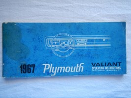 1967 67 Plymouth Valiant Operating Instructions owner&#39;s manual - £6.23 GBP