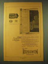 1924 Russwin Ad - Adaptable Garage Lock and Automatic-Locking Bolts - £13.80 GBP