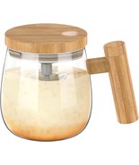 GUIJZSLTRG 400ml Self-Stirring Electric Coffee Mug with Handle, , Borosi... - $61.74 CAD