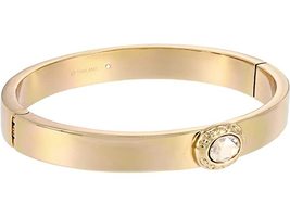 Coach Signature Logo Stone Hinged Bangle Bracelet - $64.00