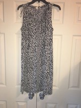 Michael Kors Sleeveless Dress Black White Tassel Sz Xs New - $41.38