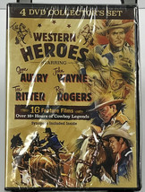Western Hero’s - 16 Feature Films On 4 Dvd Collection. Autry Wayne Ritter Rogers - £9.30 GBP