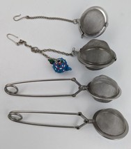 (4) Stainless Steel Tea/Herb Strainer Infuser Mesh Balls Lot - £13.62 GBP