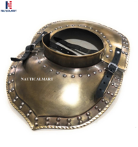 NauticalMart Medieval LARP Armor Gorget Set with Pauldrons Shoulder Guard - £150.53 GBP