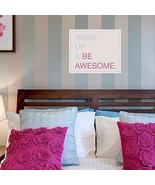 Wake Up &amp; Be Awesome -Small -  Quote Wall Stencil - £15.88 GBP