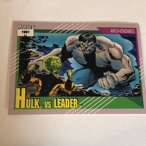 Primary image for The Hulk Vs Leader Trading Card Marvel Comics 1990 #119