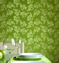 Alessa Scroll Wall Stencil Pattern - DIY Wall Decor. Better than wallpaper! - £32.99 GBP