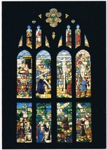 Postcard The West Window French Stained Glass Ely Cathedral England UK - £2.36 GBP