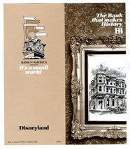 Bank of America Makes History  It&#39;s A Small World Disneyland Brochure 1970 - £23.33 GBP