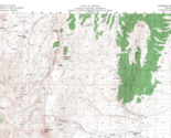 Robinson Mtn. Quadrangle, Nevada 1956 Topo Map USGS 15 Minute Topographic - $21.99